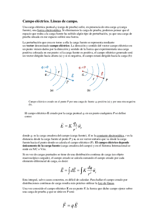Miniatura del documento Campo eléctrico. Lineas de campo..pdf