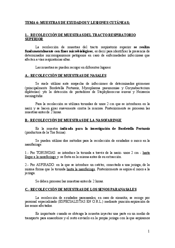 Miniatura del documento MUESTRAS DE EXUDADOS Y LESIONES CUTÁNEAS