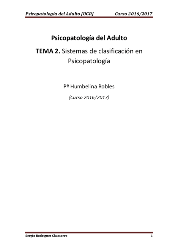 Miniatura del documento TEMA 2 Psicopatología.pdf