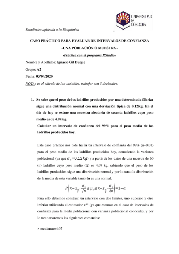 Miniatura del documento INTERVALOS DE CONFIANZA 1 POBLACION 