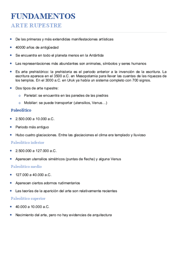 Miniatura del documento Arte Rupestre - Fundamentos I