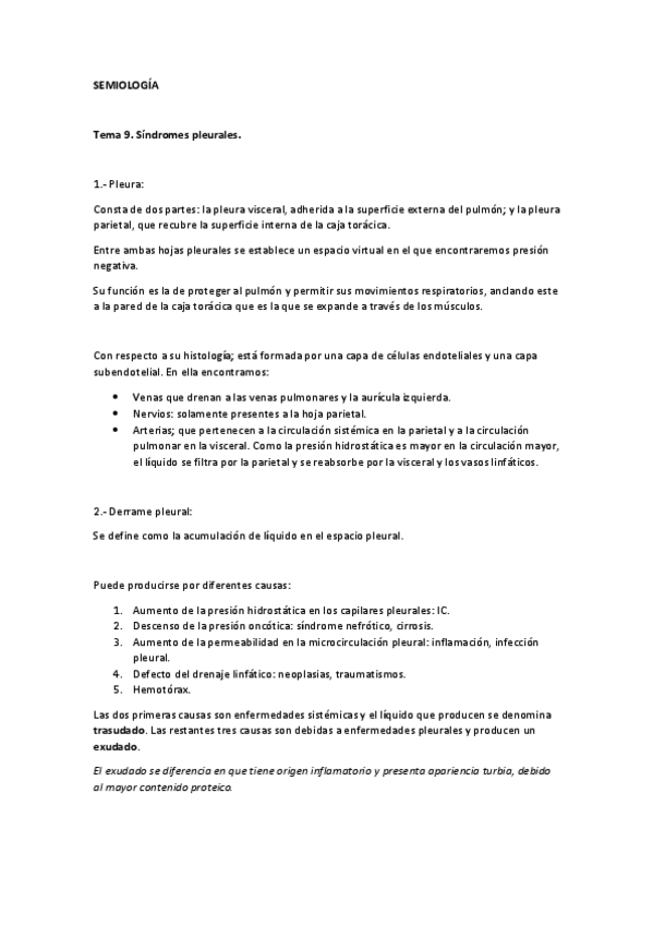 Miniatura del documento Semiología-Tema 9-Síndromes pleurales.pdf