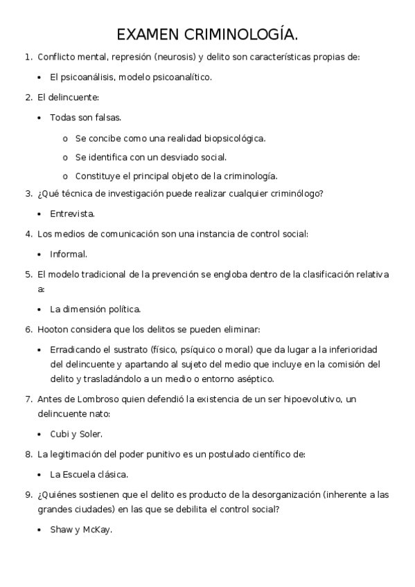 Miniatura del documento EXAMEN-CRIMINOLOGIA-tipo-test.odt