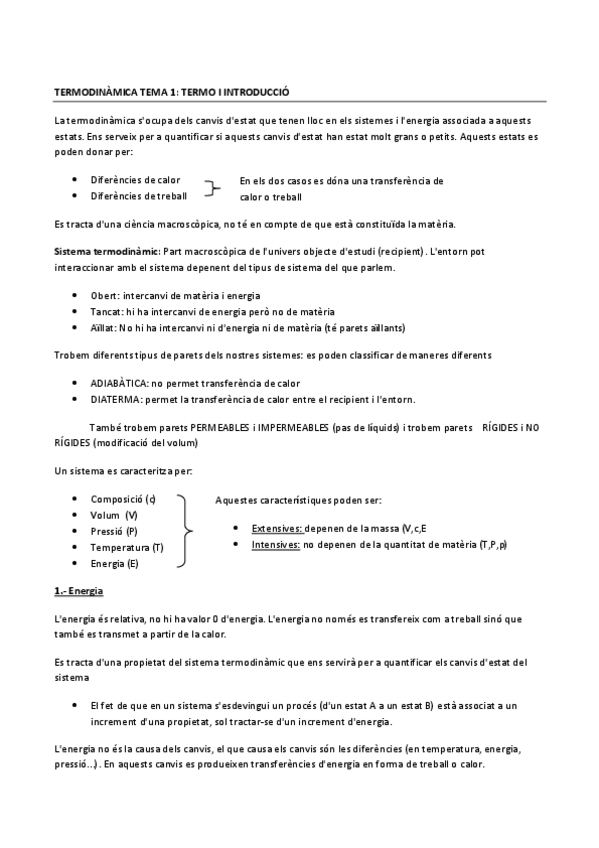 Miniatura del documento TERMODINÀMICA I CINÈTICA TEMA 3 - INTRODUCCIÓ A LA TERMODINÀMICA.pdf