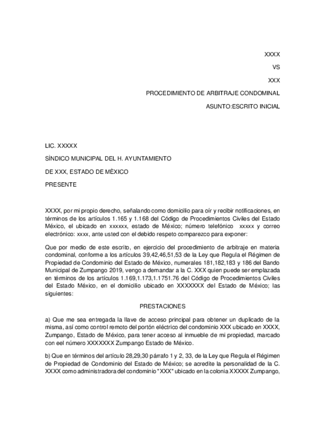 Miniatura del documento Escrito-arbitraje-condominal-machote.pdf