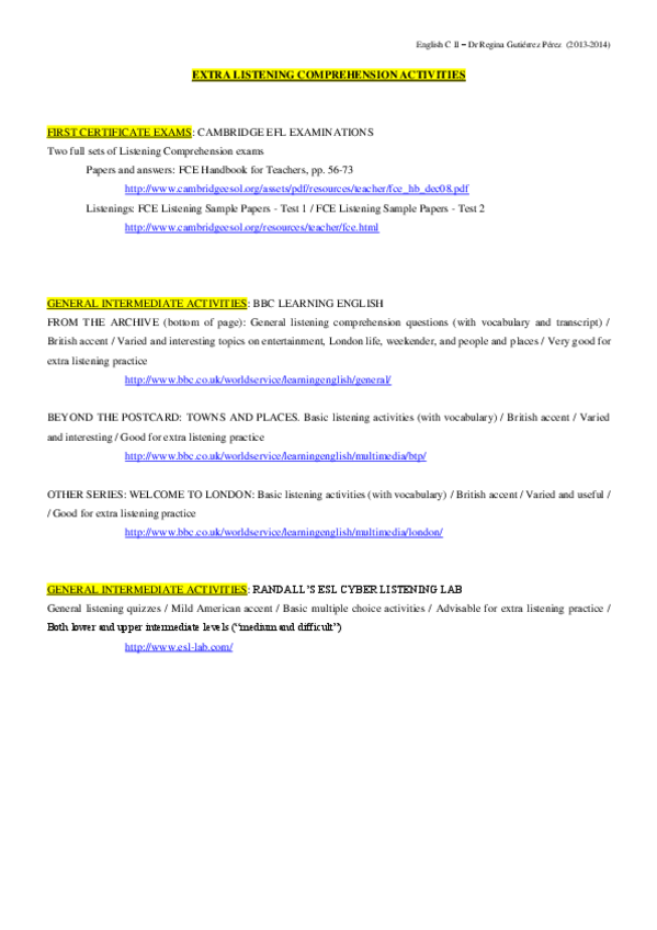Miniatura del documento Listening - Extra - WebLinks.pdf