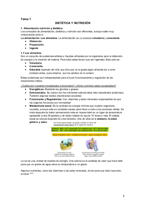 Miniatura del documento Tema 1. Nutricion y dietetica