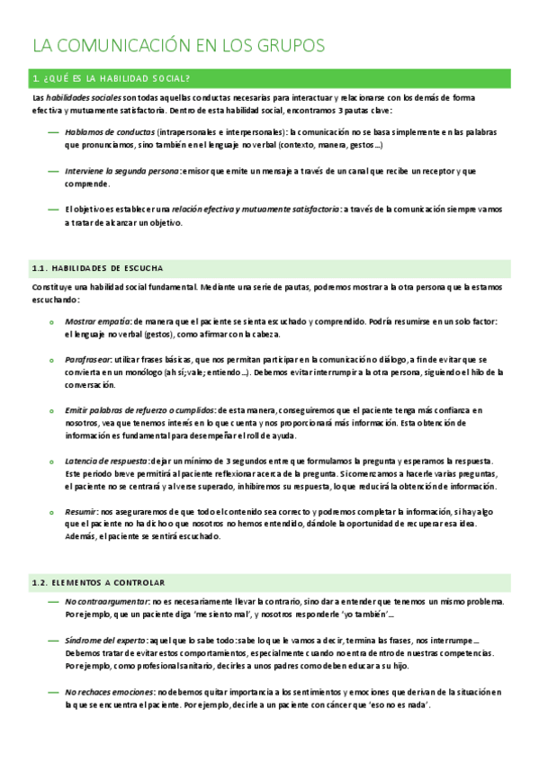 Miniatura del documento comunicación en los grupos