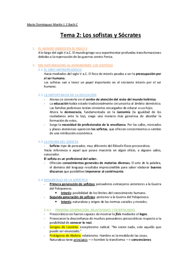 Miniatura del documento Los sofistas y Sócrates