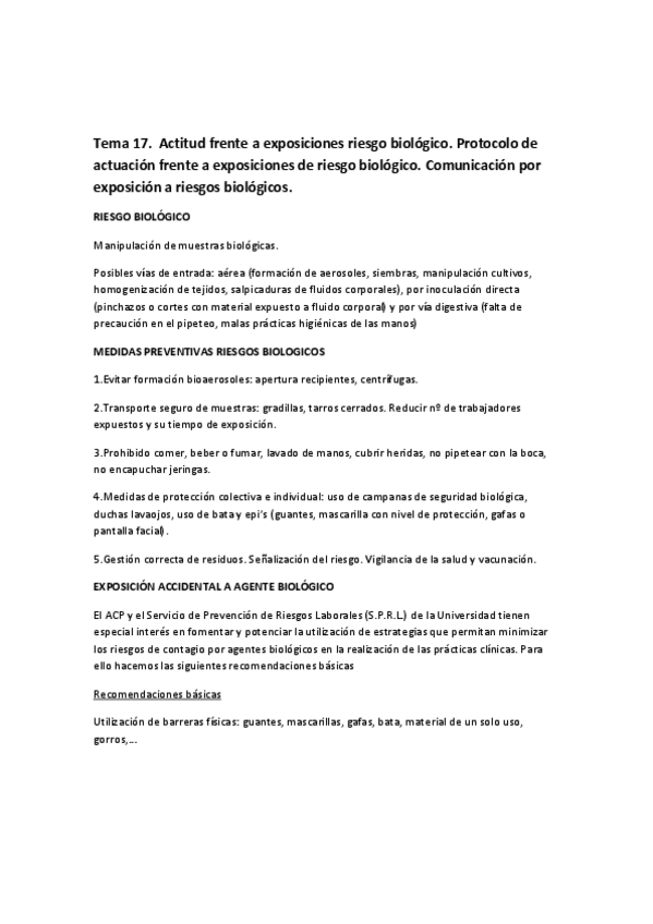 Miniatura del documento Tema 17. exposicion riesgos biologicos.pdf