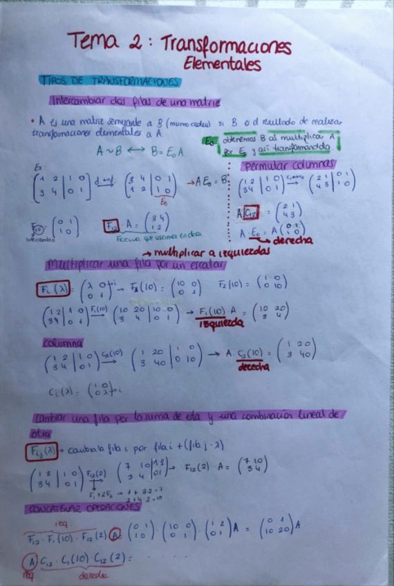 Miniatura del documento Mates-I-T2-Transformaciones-Elementales-Apuntes.pdf