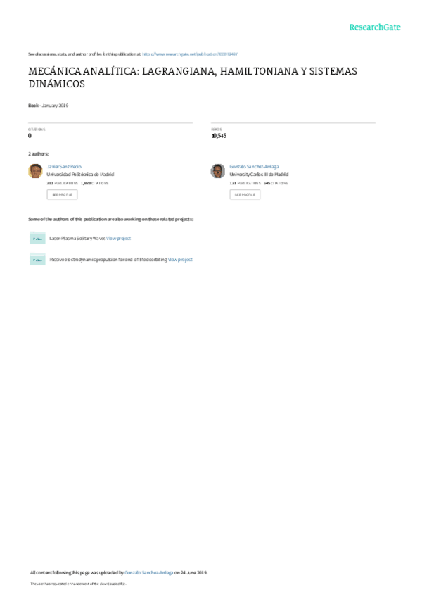Miniatura del documento MecanicaAnaliticaSanzSanchez.pdf