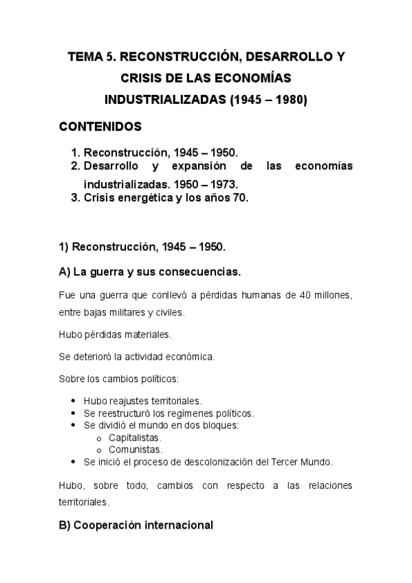 Miniatura del documento TEMA 5 RECONSTRUCCION DESARROLLO Y CRISIS DE LAS ECONOMIAS INDUSTRIALIZADAS 1945-1980.pdf
