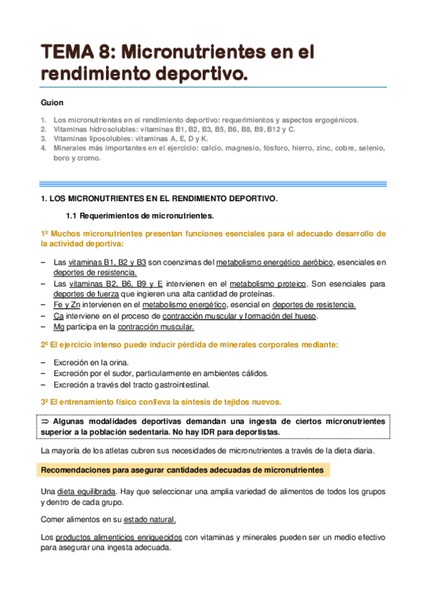 Miniatura del documento TEMA 8. Micronutrientes en el rendimiento deportivo.pdf