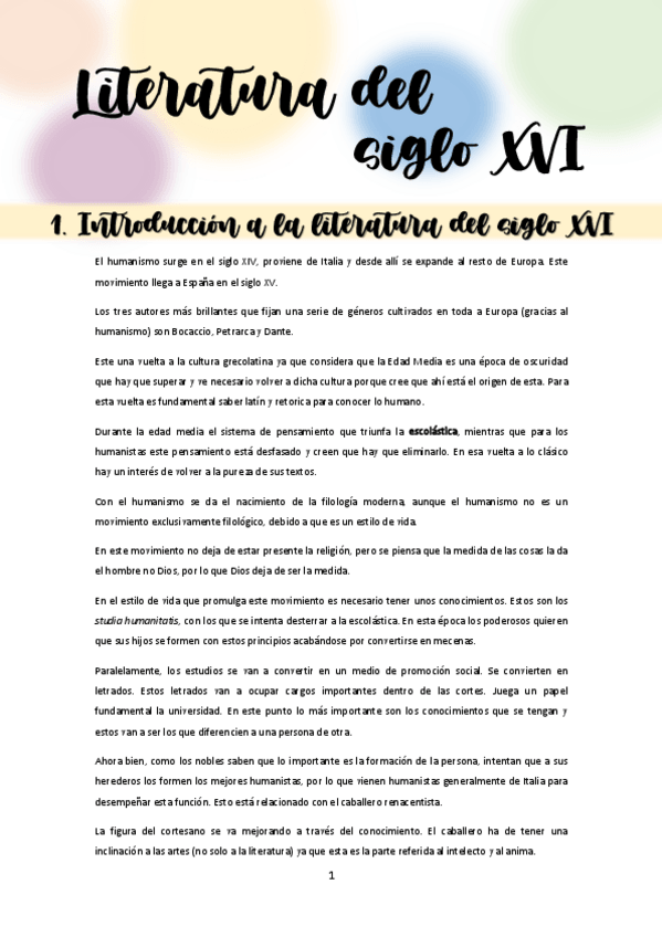 Miniatura del documento TEMARIO LITERATURA ESPAÑOLA XVI. Moya