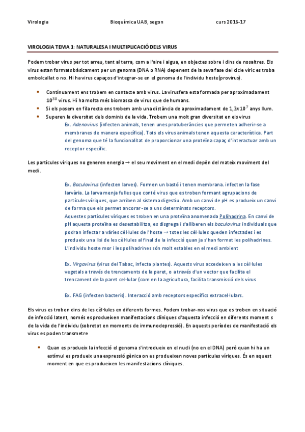 Miniatura del documento VIROLOGIA TEMA 1 - NATURALESA I MULTIPLICACIÓ DELS VIRUS.pdf