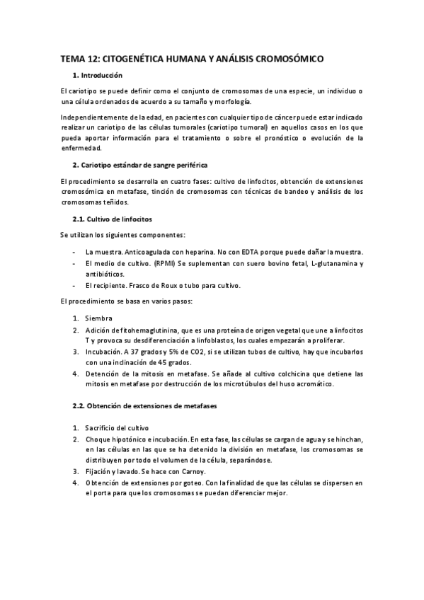 Miniatura del documento UD.12-Citogenética humana y análisis cromosómicos