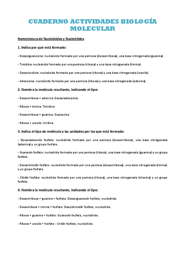 Miniatura del documento Actividades resueltas Biología molecular y citogenética 