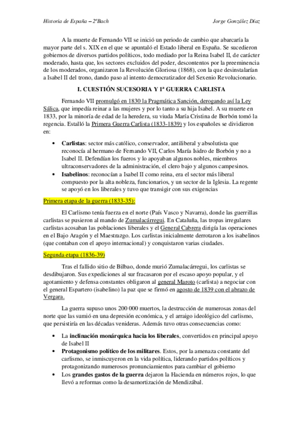Miniatura del documento El reinado de Isabel II
