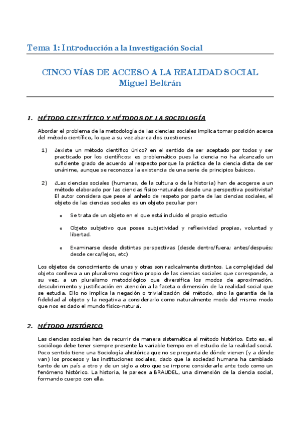 Miniatura del documento Cinco vías de acceso a la realidad social- Miguel Beltrán.pdf