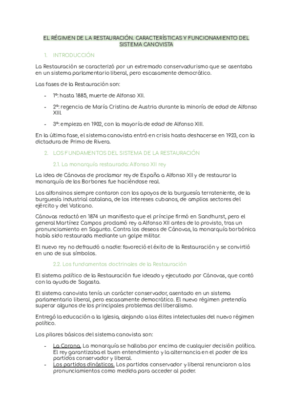 Miniatura del documento EL REGIMEN DE LA RESTAURACION