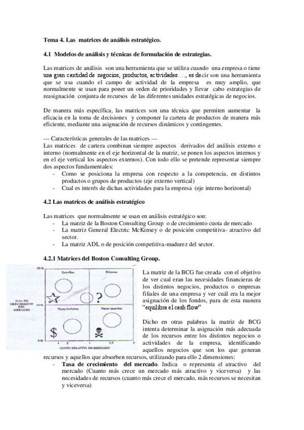 Miniatura del documento Tema 4. Las matrices de análisis estratégico.pdf