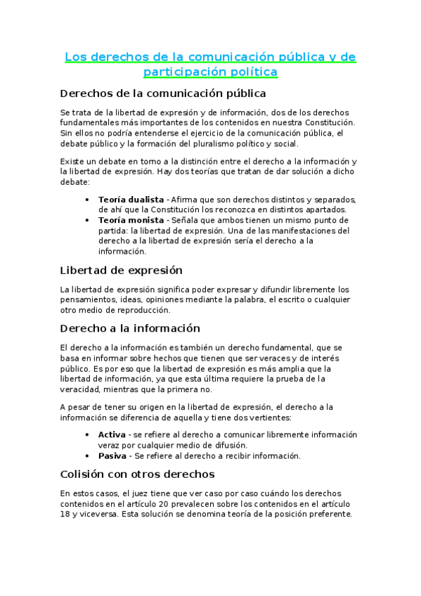 Miniatura del documento Tema 15 Los derechos de la comunicación pública y de participación política.docx