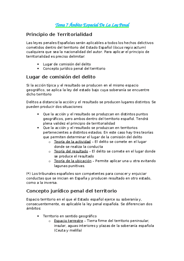 Miniatura del documento Tema 7 Ámbito Espacial De La Ley Penal.docx