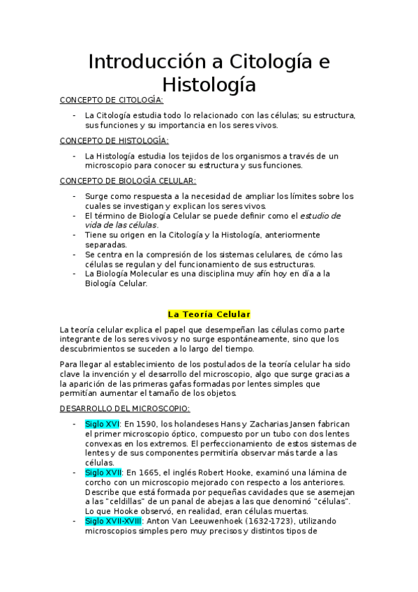Miniatura del documento APUNTES-CITOLOGIA-E-HISTOLOGIA-1-y-2.docx
