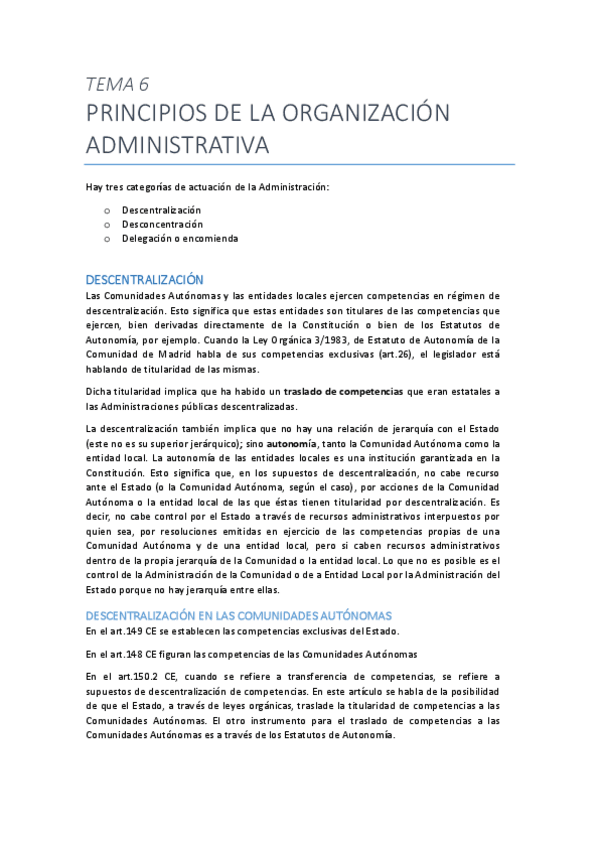 Miniatura del documento Tema 6. Principios de la organización administrativa.pdf