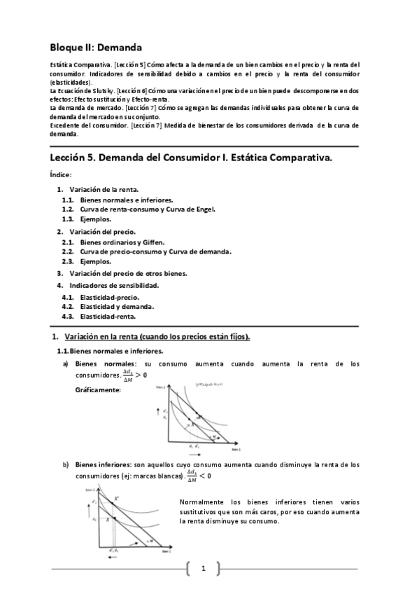 Miniatura del documento Lección 5. Demanda del consumidor I. Estática comparativa.pdf