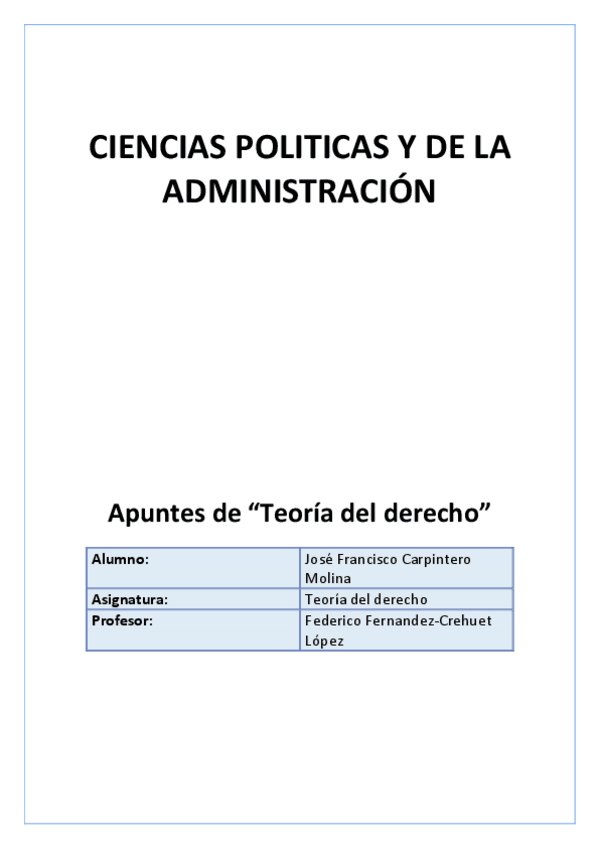 Miniatura del documento Apuntes Teoria del Derecho (José Carpintero).pdf