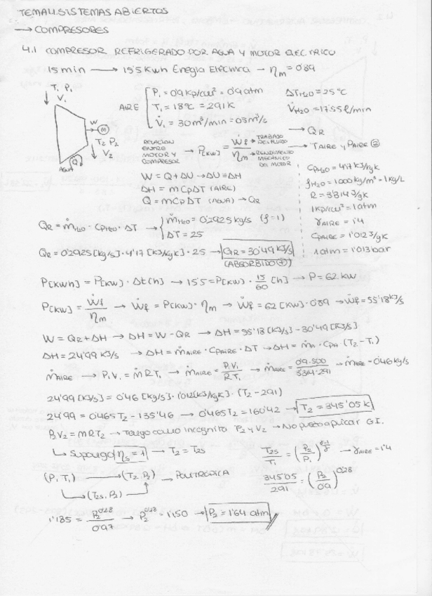 Miniatura del documento Problemas Resueltos Sistemas Abiertos (Turbinas y Compresores).pdf