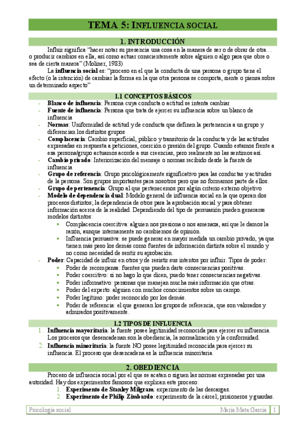 Miniatura del documento TEMA 5. Influencia social