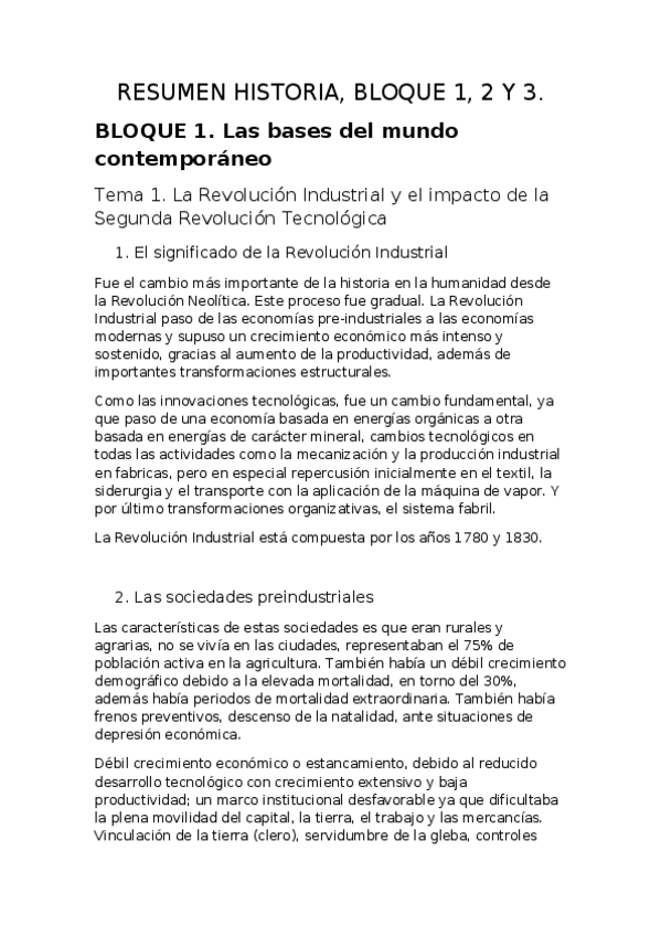 Miniatura del documento RESUMEN HISTORIA BLOQUE 1 2 Y 3..docx