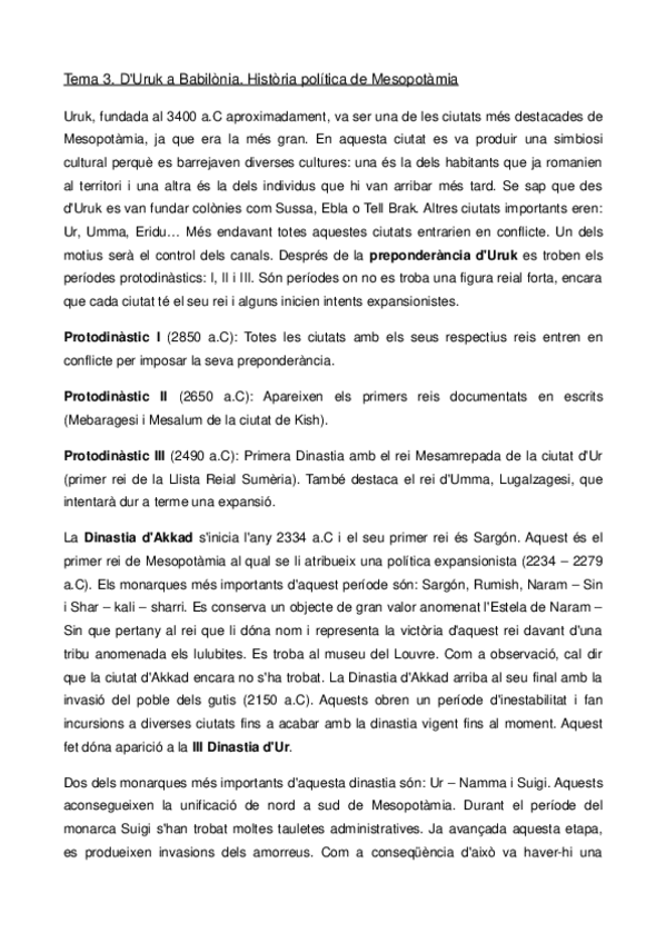 Miniatura del documento Bloc I - Pròxim Orient i Egipte - Tema 3.pdf