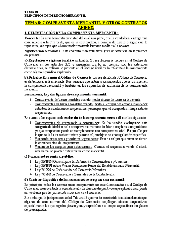 Miniatura del documento TEMA 08 - COMPRAVENTA MERCANTIL Y OTROS CONTRATOS AFINES.pdf