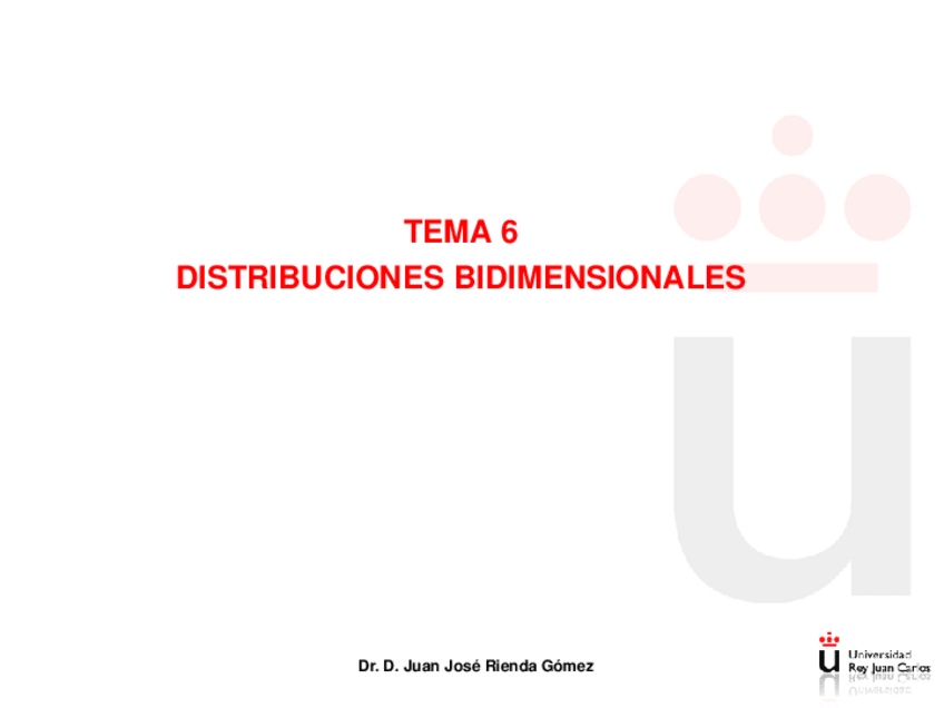 Miniatura del documento Tema 6 Distribuciones bidimensionales.pdf