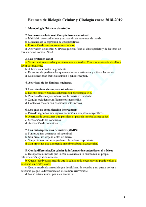 Miniatura del documento Examen-de-Biologia-Celular-y-Citologia-enero-2018-2019.pdf