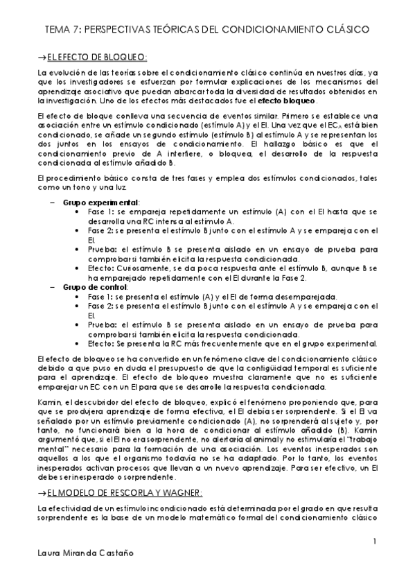 Miniatura del documento Tema 7. Perspectivas teóricas del condicionamiento clásico.pdf