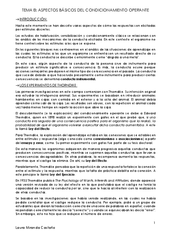 Miniatura del documento Tema 8. Aspectos básicos del condicionamiento operante.pdf