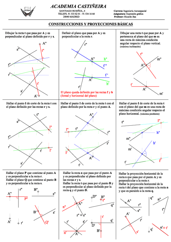 Miniatura del documento Diédrico_ CONSTRUCCIONES Y PROYECCIONES BÁSICAS .pdf