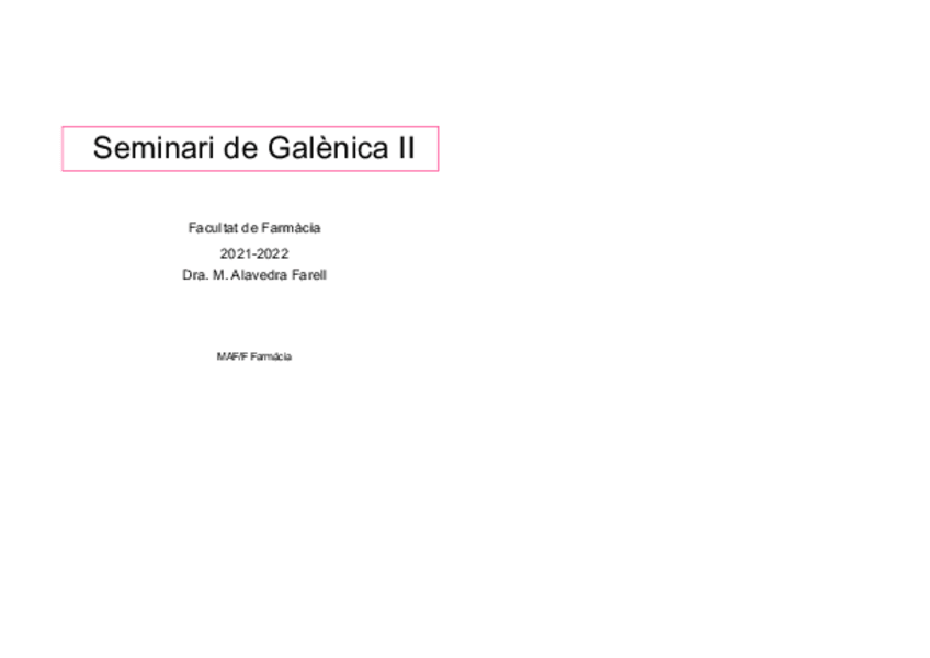 Miniatura del documento Seminaris galènica II TOTS