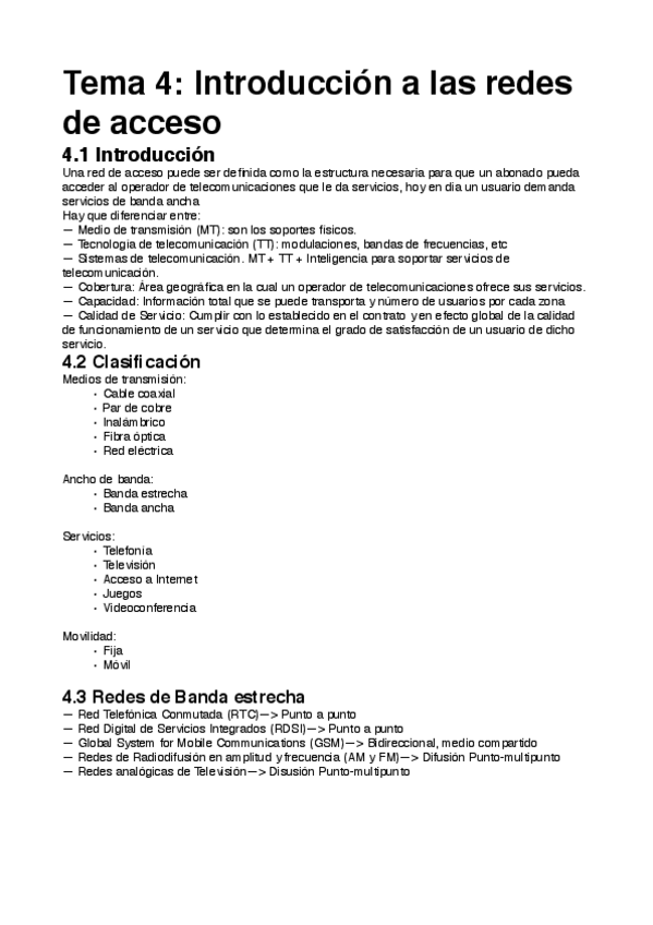 Miniatura del documento Redes de acceso y transporte. Tema 4.pdf