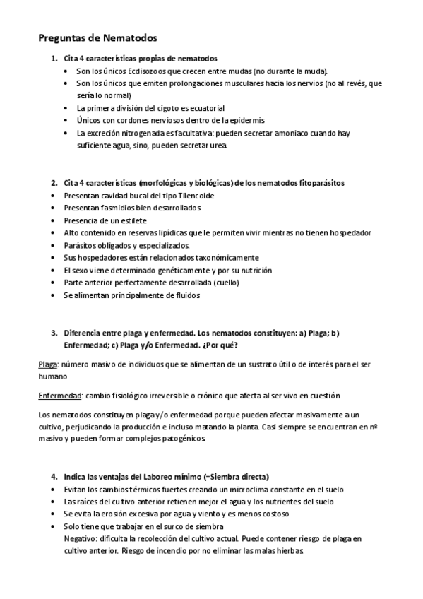 Miniatura del documento Preguntas de Nematodos y vertebrados RESUELTAS.pdf