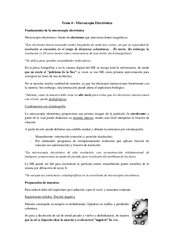 Miniatura del documento Tema 4 - Microscopía Electrónica.pdf