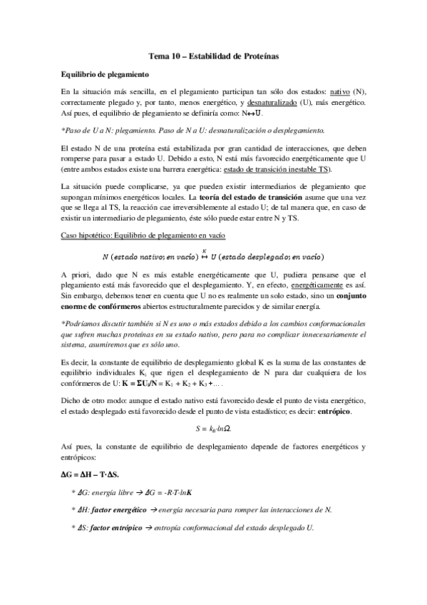 Miniatura del documento Tema 10 - Estabilidad de proteínas.pdf