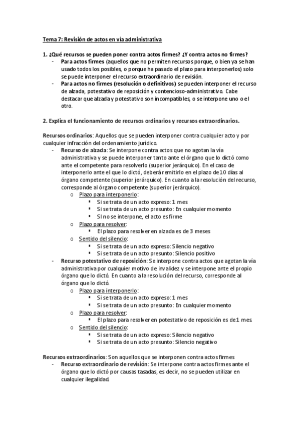 Miniatura del documento Tema 7. Revisión de actos en vía administrativa.pdf