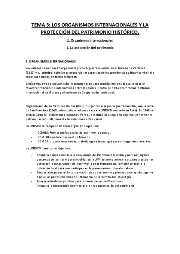 Miniatura del documento TEMA 3 - Los organismos internacionales y la protección del Patrimonio Histórico.pdf