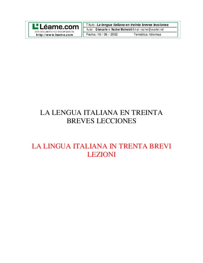 Miniatura del documento Lalenguaitalianaen30breveslecciones.pdf